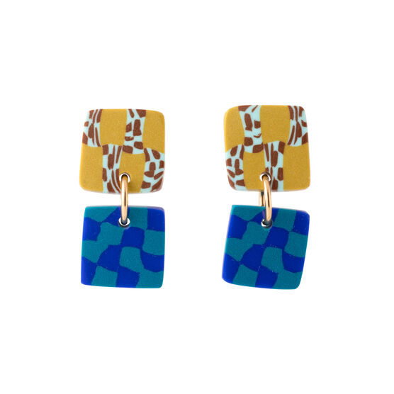 Gaspéite drop earrings